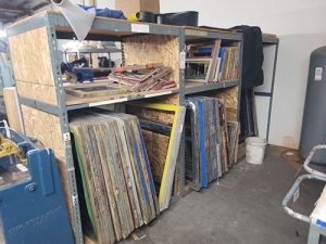LOT - (3) SHELVING UNITS W/ PLYWOOD DECKING, 4' X 3' X 6' HT EACH-198