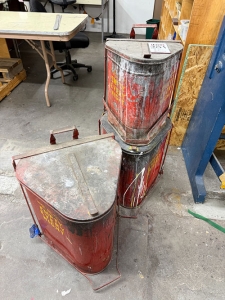 LOT - (3) OILY RAG STORAGE CANS-201