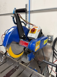 CTD 12" STRAIGHT CUT OFF SAW, MODEL F255R, 3725 RPM, S/N 2174R, W/ (2) PNEUMATIC MATERIAL HOLD DOWNS-10