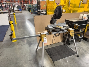 DEWALT 12" COMPOUND MITER SAW, MODEL DW715, W/ DWX724 COMPACT MITER SAW STAND-15