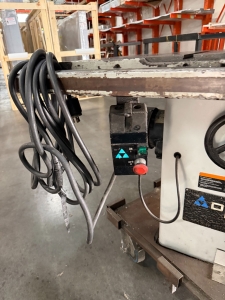 DELTA 10" UNISAW TABLE SAW, ON HEAVY DUTY LOCKING CASTERS-22