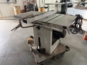 DELTA 10" UNISAW TABLE SAW, ON HEAVY DUTY LOCKING CASTERS-22