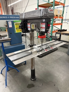JET 20" DRILL PRESS, MODEL JDP-20MF, S/N 18013813, W/ STATIONARY FLOOR MOUNT-24