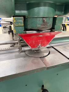 STRIPPIT CUSTOM 18/30 SINGLE-END PUNCH PRESS, MATERIAL GAUGES, FOOT PEDAL, WORK TABLE, S/N 276112175-26