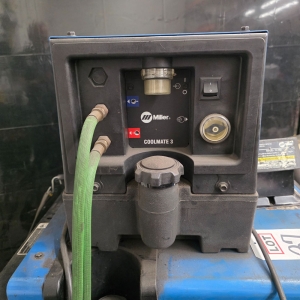 MILLER SYNCROWAVE 350LX WELDING POWER SOURCE, STOCK NO. 907198-03-1, S/N LF294528, W/ COOLMATE 3 CHILLER-37