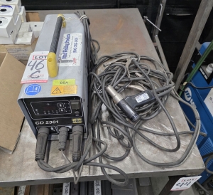 LOT - HBS CD2301 STUD WELDER W/ GUN AND LEADS-46C