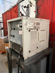 MOTOMAN WELDING CELL W/ ROBOTIC WELDING ARM, MOTOR REWIND REPAIR NEEDED-53