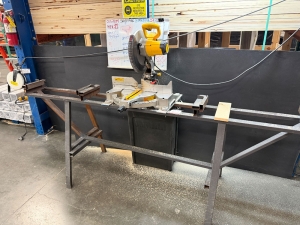 DEWALT 12" COMPOUND MITER SAW, MODEL DWS715, W/ STEEL STAND-54