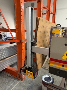 1991 ACCURPRESS 7608 PRESS BRAKE, 60 TON X 8' BED, ACCURPRESS CNC GAUGE SYSTEM, S/N 1846-55