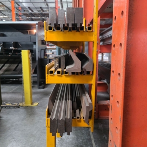 LOT - RACK, W/ CONTENTS OF PRESS BRAKE DIES, LENGTHS UP TO 99"-55A