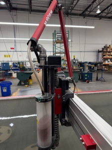OMAX-2022 OMAX MAXIEM M2040 ABRASIVE WATERJET CUTTING SYSTEM, 3-AXIS CUTTING HEAD, TABLE SIZE: 13' 4" X 7'0" XY,  CUTTING TRAVEL: 13' 4" X 6' 8", Z-AXIS TRAVEL: 12", MAXJET 5I NOZZLE, 600 LB. ABRASIVE HOPPER, PULL-TO-OPEN VALVE SINGLE NOZZLE, WATER FILTER, CUTTING TABLE, S/N M20405268-57