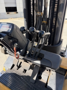 2004 CATERPILLAR LPG FORKLIFT, MODEL GC30K, 6,000 LB CAPACITY, 4-STAGE MAST, SIDE SHIFT, 5' FORKS, SOLID CUSHION TIRES, LOAD LIGHTS, REARVIEW MIRRORS, REAR SAFETY BEACON, CLEARCAP RAINCAP, APPROX. 8,077 HOURS, S/N AT83E00502, (DELAYED PICKUP UNTIL TUESDAY, AUGUST 18)-64