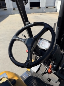 2004 CATERPILLAR LPG FORKLIFT, MODEL GC30K, 6,000 LB CAPACITY, 4-STAGE MAST, SIDE SHIFT, 5' FORKS, SOLID CUSHION TIRES, LOAD LIGHTS, REARVIEW MIRRORS, REAR SAFETY BEACON, CLEARCAP RAINCAP, APPROX. 8,077 HOURS, S/N AT83E00502, (DELAYED PICKUP UNTIL TUESDAY, AUGUST 18)-64