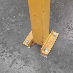 SHOP CRANE 2,000 LB CAPACITY FREESTANDING BRIDGE CRANE W/ ELECTRIC CABLE HOIST, PENDANT CONTROL, 14-1/2' BRIDGE LENGTH, 14-1/2' RUNWAY LENGTH, 12-1/2' HIGHEST HOOK HT, APPROX. 15' OVERALL HT-65