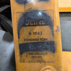 ULINE PALLET JACK, MODEL H-1043, 5,500 LB CAPACITY-69