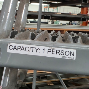 COTTERMAN ROLLING STOCK LADDER, 450 LB CAPACITY, 10' TOP PLATFORM HT-77