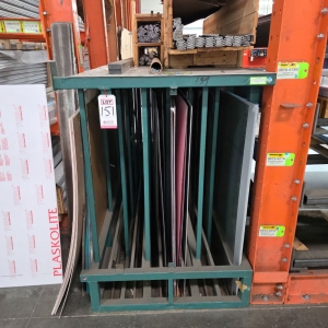 12' SHEET MATERIAL RACK FOR 4' SHEET STOCK, CONTENTS NOT INCLUDED-151