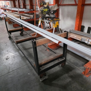 MATERIAL CART, 9'-7" X 27", CONTENTS NOT INCLUDED-154