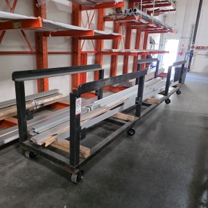 MATERIAL CART, 18' X 38", CONTENTS NOT INCLUDED-155