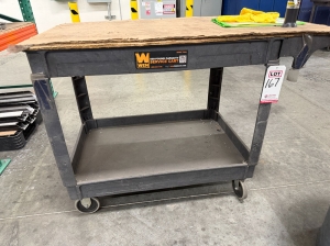 WEN PLASTIC SERVICE CART, 500 LB CAPACITY, 2' X 3', CONTENTS NOT INCLUDED-167