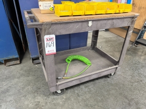 PLASTIC SHOP CART, 2' X 3', CONTENTS NOT INCLUDED-169