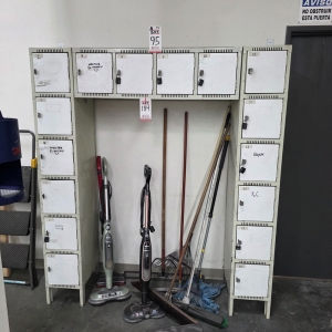 LOT - (2) SETS OF LOCKERS, 70" X 18" X 78" HT, CONTENTS NOT INCLUDED-184