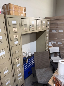 LOT - (2) SETS OF LOCKERS, 70" X 18" X 78" HT-191