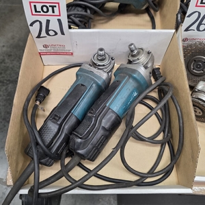 LOT - (2) MAKITA 4-1/2" ANGLE GRINDERS-261