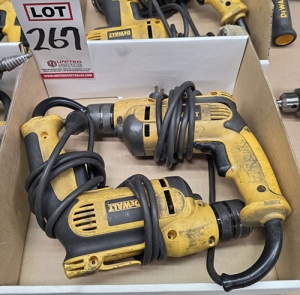 LOT - (2) DEWALT 3/8" DRILL MOTORS-267