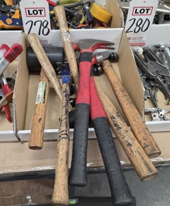 LOT - ASSORTED HAMMERS-278