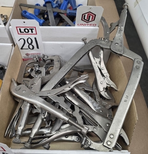 LOT - VISE-GRIP CLAMPS AND LOCKING PLIERS-281