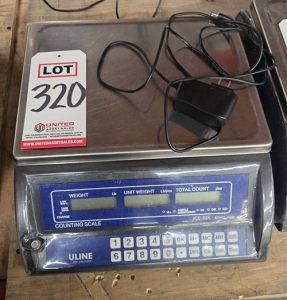ULINE COUNTING SCALE, MODEL JCE-30K, 60 LB CAPACITY-320