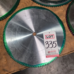 LOT - (3) CARBIDE TIPPED 16" SAW BLADES, 1" ARBOR-335