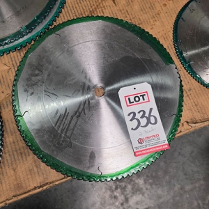 LOT - (2) CARBIDE TIPPED 16" SAW BLADES, 1" ARBOR-336