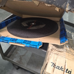 LOT - APPROX. (21) 14" ABRASIVE CUT-OFF WHEELS-348