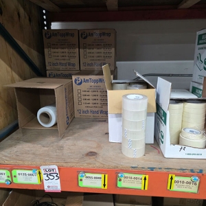 LOT - SHRINK WRAP, MASKING, SHIPPING TAPE, VELCRO-353