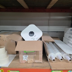 LOT - SHRINK WRAP, MASKING, SHIPPING TAPE, VELCRO-353
