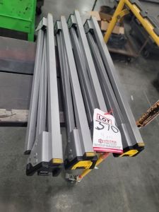 LOT - (4) STANLEY METAL SAWHORSES, 32" WIDE-370