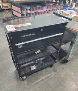 U.S. GENERAL 1-DRAWER TOOL CART, 31" X 17" X 38" HT-373