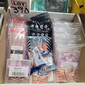 LOT - WELDING SUPPLIES: MIG AND TIG STUFF-390