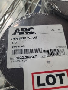 LOT - SANDING DISCS: 40, 60 & 80 GRIT-439
