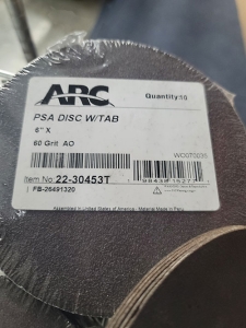 LOT - SANDING DISCS: 40, 60 & 80 GRIT-439