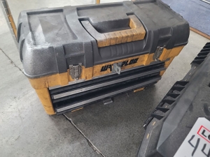 LOT - (2) PLASTIC TOOLBOXES-447