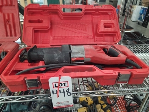 MILWAUKEE SAWZALL, MODEL 6538-21, W/ CASE-448