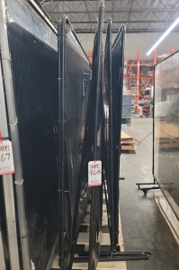 LOT - (6) METAL FRAMED WELDING CURTAINS: (3) 6' X 78" HT AND (3) 8' X 78" HT-468