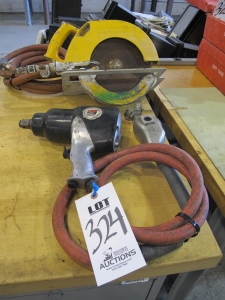 LOT (2) PNEUMATIC TOOLS (G-49) LOADING & HANDLING FEE $5-