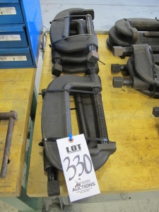 LOT (5) C CLAMPS (G-49) LOADING & HANDLING FEE $5-