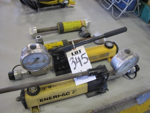 LOT ASSORTED ENERPAC HYDRAULIC UNITS (G-49) LOADING & HANDLING FEE $5-