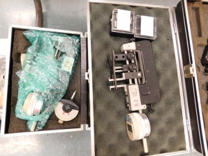 LOT OF (8) MTG DIGITAL THREAD GAGES, PLUS (3) MTG G-600 THREAD GAGE BODIES W/O ANALOG OR DIGITAL READ OUTS-367