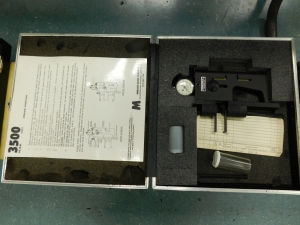 LOT OF (4) MITUTOYO DIGI-TEST DIGIMATIC CALIPER GAGES, TRI-ROLL THREAD COMPARATOR NO. 7 FRAME, MUELLER MODEL 3500 ID/OD GAGE,STARRETT MODEL 1175 INDICATOR GROOVE GAGE-368